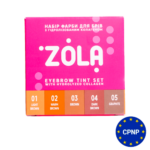 Sada 5 barev s oxidantem v sáčku Eyebrow Tint Set, Zola