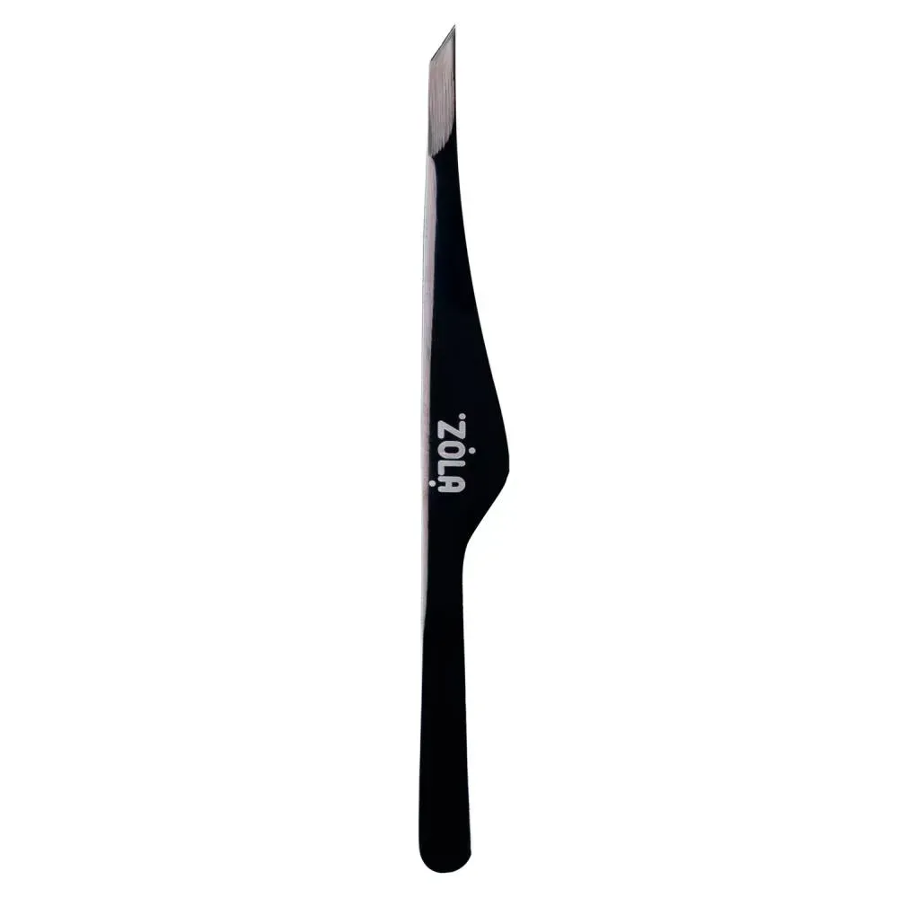 pyntset-zola-professyonalnyi-dlia-brovei-skoshennyi-premyum-seryia-black-26041169661761 Profesionální šikmá pinzeta na obočí Zola Premium Black Series - Obrázek 1